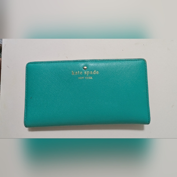 Kate spade wallet Teal Green Blue - Picture 1 of 3